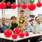 15Pcs Apple Paper Lantern Classroom Decor – Back to School Hanging Decorations | Red Apple Fruit Theme Party Supplies for First Day of School, Teacher Appreciation & Classroom Decor